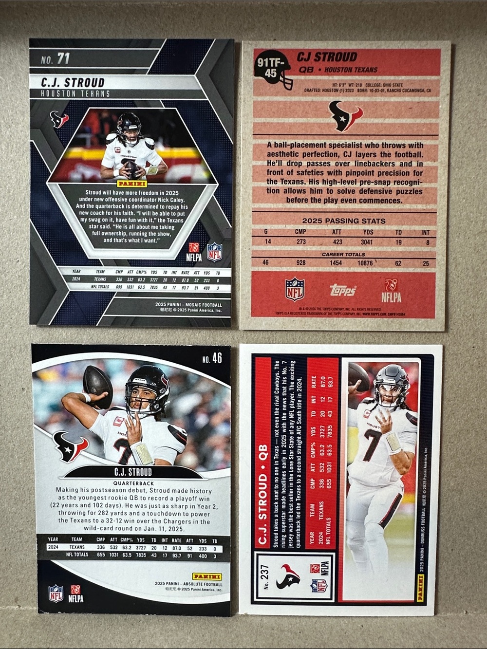 Texans Nico Collins/Tank Dell/Higgins/CJ Stroud/Woody Marks Rookies lot of 18 - Picture 3 of 14
